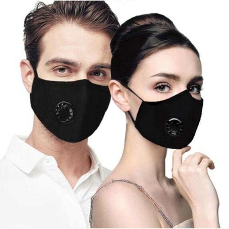 FM2108BV Light Blue Reusable Face PM2.5 Mask with Moisture Valve - MiMi Wholesale