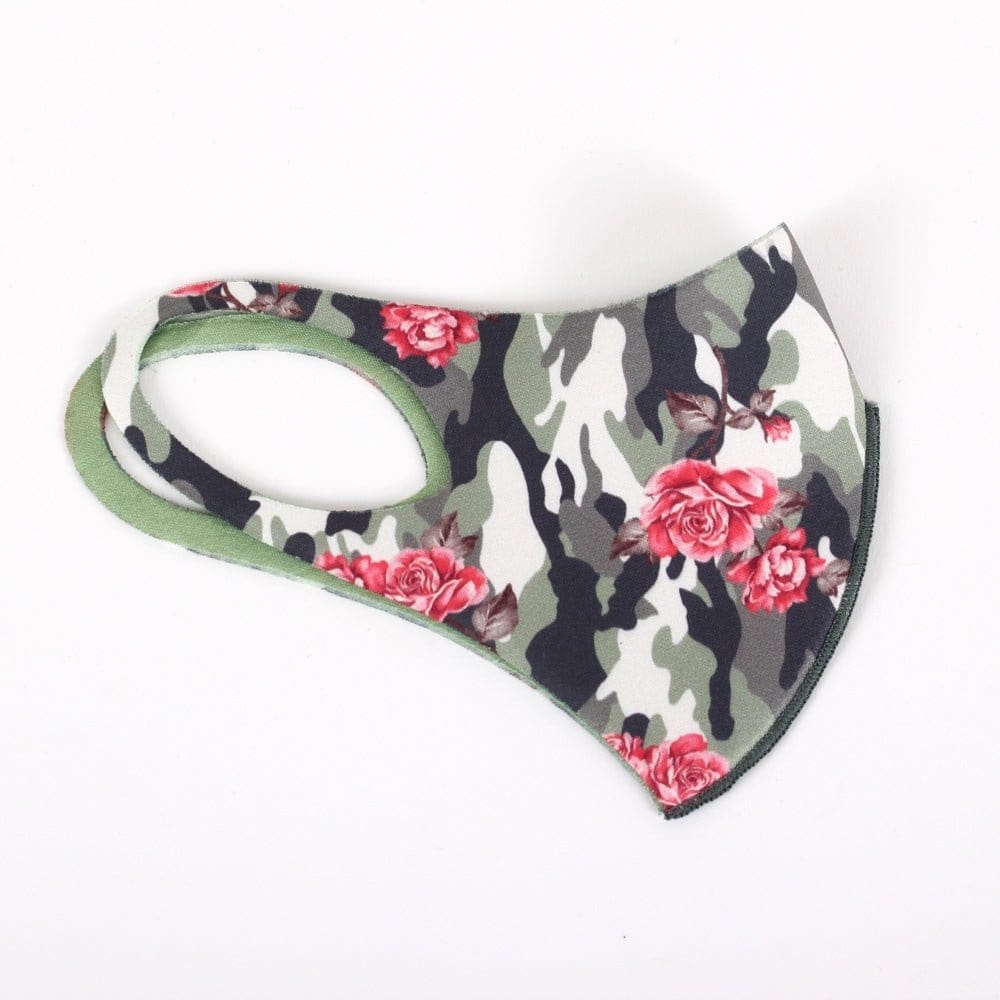 FSMASK Reversible Assorted Floral & Camouflage Adult Fashion Face Mask - MiMi Wholesale