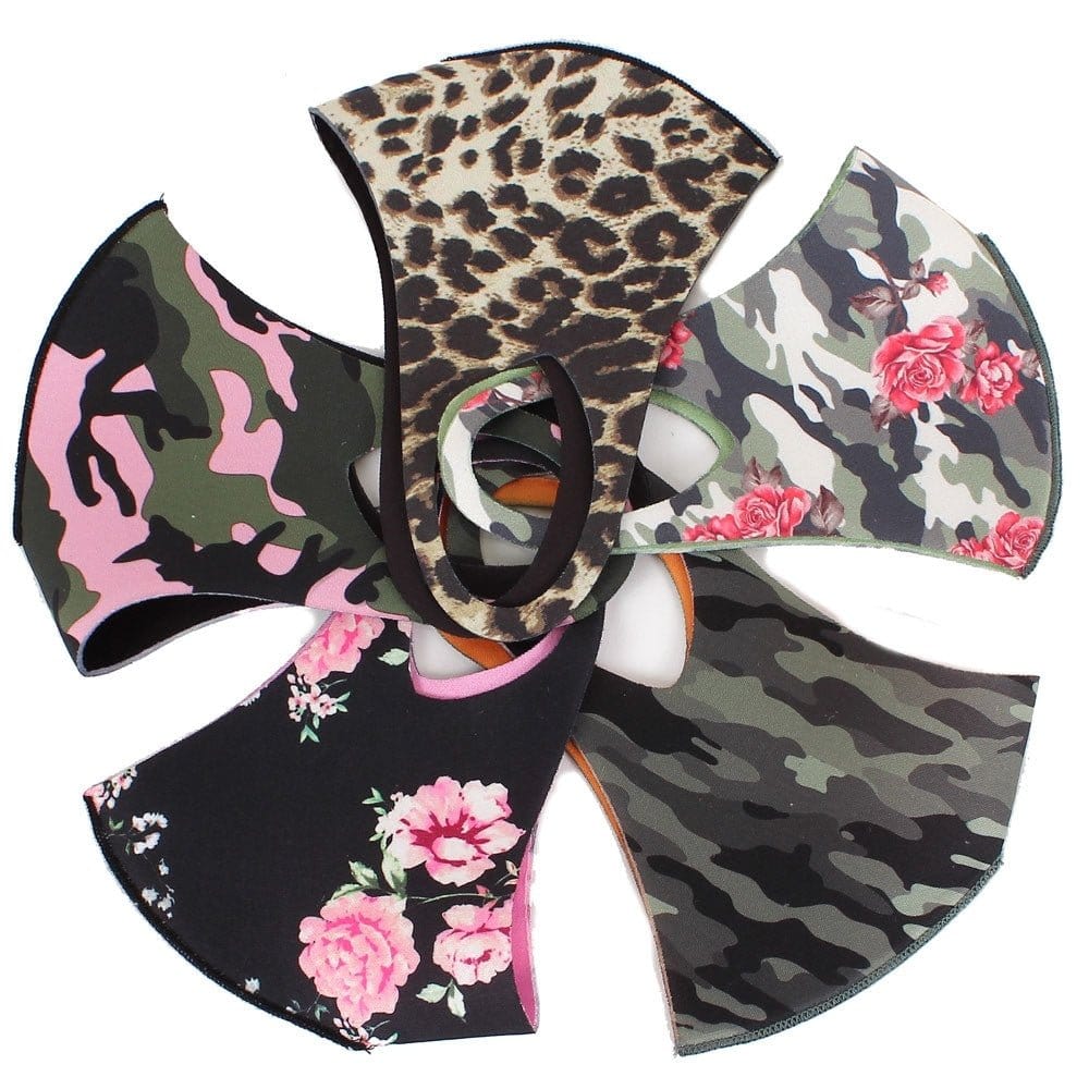 FSMASK Reversible Assorted Floral & Camouflage Adult Fashion Face Mask - MiMi Wholesale