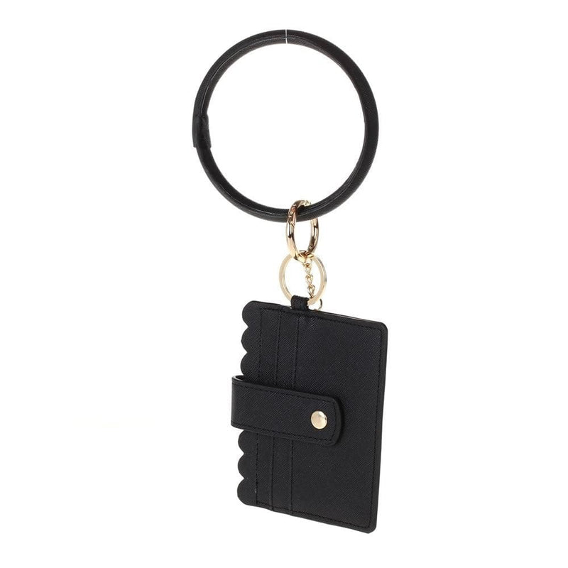 GC1069 Solid Color Bangle/Key-Chain/Wallet w/ ID Window - MiMi Wholesale