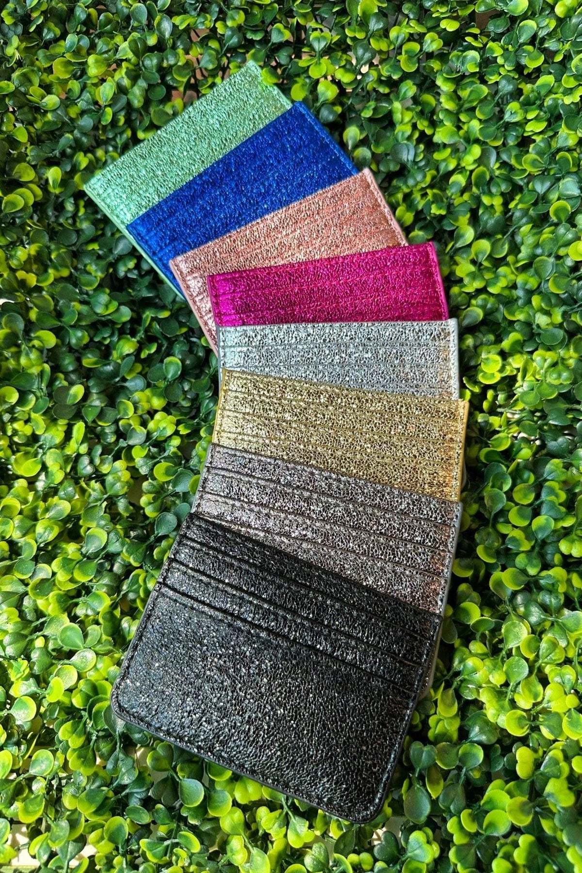 GC1079 Diane Shimmer Metallic Multi Slotted Cardholder - MiMi Wholesale