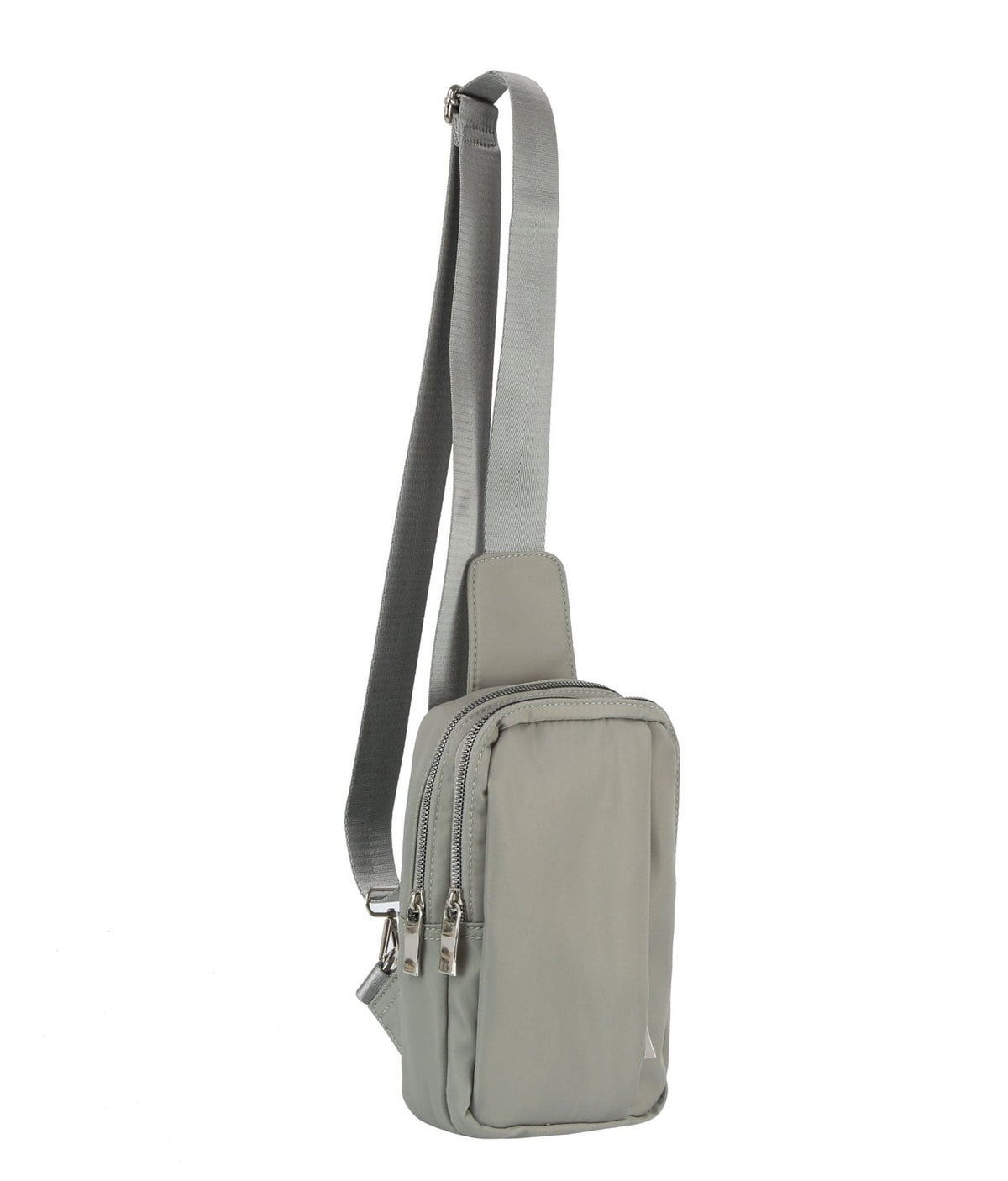 GLMA0098 Rena Double Zipper Nylon Sling Bag - MiMi Wholesale