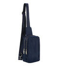 GLMA0098 Rena Double Zipper Nylon Sling Bag - MiMi Wholesale
