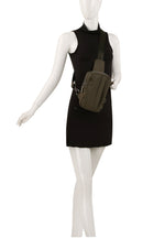 GLMA0098 Rena Double Zipper Nylon Sling Bag - MiMi Wholesale