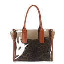 GSL8201 Clear Plastic 2 in 1 Leopard Print Handbag/Crossbody - MiMi Wholesale