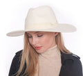 H3041 Fedora Brim Ribbon Band Hat - MiMi Wholesale