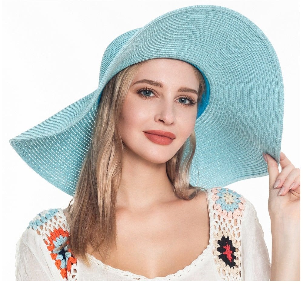 H3045 Monogrammable Straw Floppy Hat - MiMi Wholesale