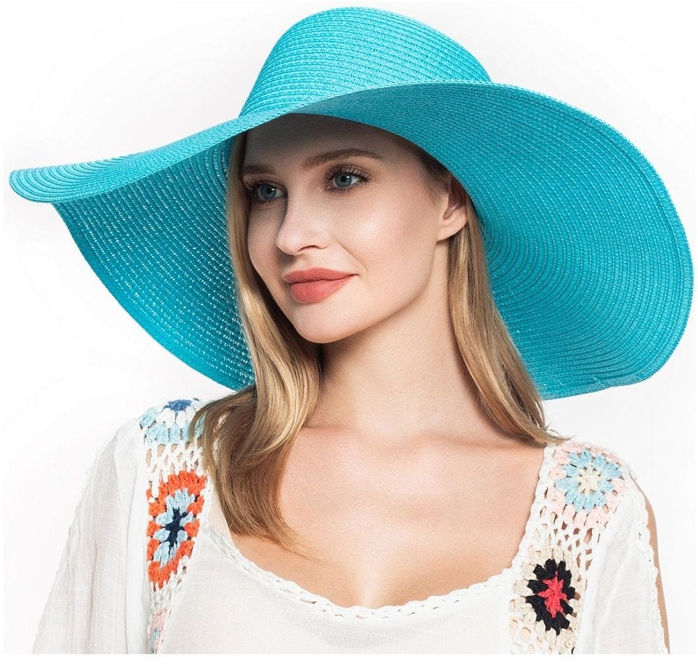 H3045 Monogrammable Straw Floppy Hat - MiMi Wholesale