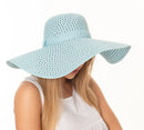 H3082 Hollow Out Straw Beach Summer Hat - MiMi Wholesale
