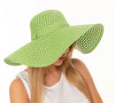 H3082 Hollow Out Straw Beach Summer Hat - MiMi Wholesale