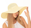 H3082 Hollow Out Straw Beach Summer Hat - MiMi Wholesale