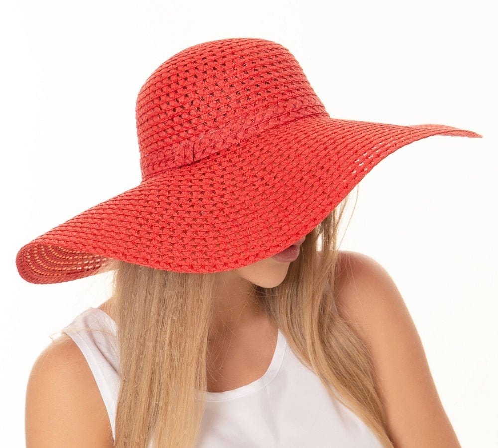 H3082 Hollow Out Straw Beach Summer Hat - MiMi Wholesale