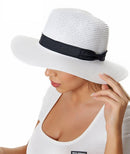 H3090 Bow Band Straw Beach Sun Hat - MiMi Wholesale