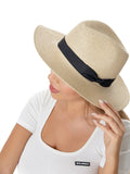 H3090 Bow Band Straw Beach Sun Hat - MiMi Wholesale