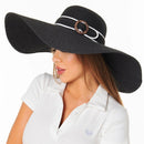H3110 Buckle Band Straw Beach Sun Hat - MiMi Wholesale