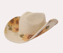 H3331 Hello Flower Cowboy Floppy Hats - MiMi Wholesale