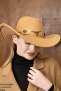 H3359 Darcy Felt Cowboy Hat - MiMi Wholesale