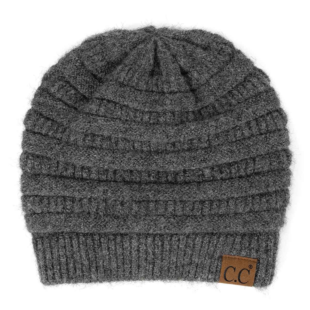 HAT4020 Emma Fuzzy Lined Mixed Soft Yarn Beanie - MiMi Wholesale