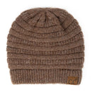 HAT4020 Emma Fuzzy Lined Mixed Soft Yarn Beanie - MiMi Wholesale