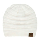 HAT4020 Emma Fuzzy Lined Mixed Soft Yarn Beanie - MiMi Wholesale