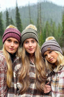 HAT43 Mia Knit Fur Pom Beanie - MiMi Wholesale