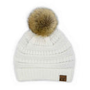 HAT43 Mia Knit Fur Pom Beanie - MiMi Wholesale