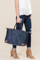 HD1294 Monogrammable Nylon Weekender/Duffel Bag - MiMi Wholesale