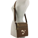 HD1851 Monogrammable Nylon Fabric Crossbody Bag - MiMi Wholesale