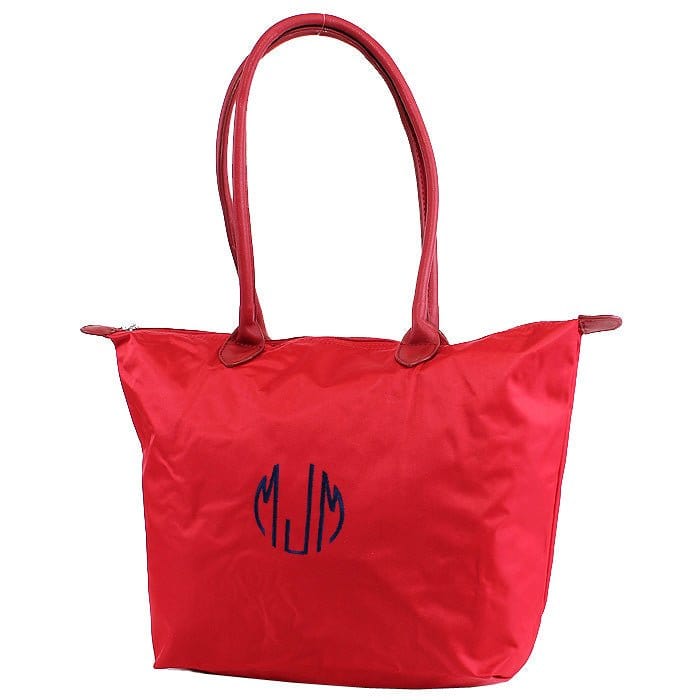 HD2186 17"Nylon Tote with Matching Handle Color - MiMi Wholesale