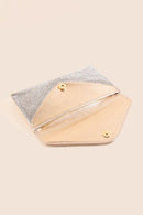 HD2521 Rhinestone Embellished Envelope Clutch - MiMi Wholesale