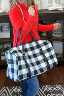 HD3006 Buffalo Plaid Duffel Bag - MiMi Wholesale