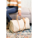 HD3006 Leather Around Duffel Bag - MiMi Wholesale