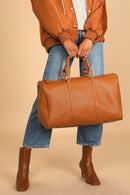 HD3006 Leather Around Duffel Bag - MiMi Wholesale