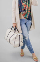 HD3006 Leather Around Duffel Bag - MiMi Wholesale