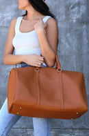 HD3006 Leather Around Duffel Bag - MiMi Wholesale