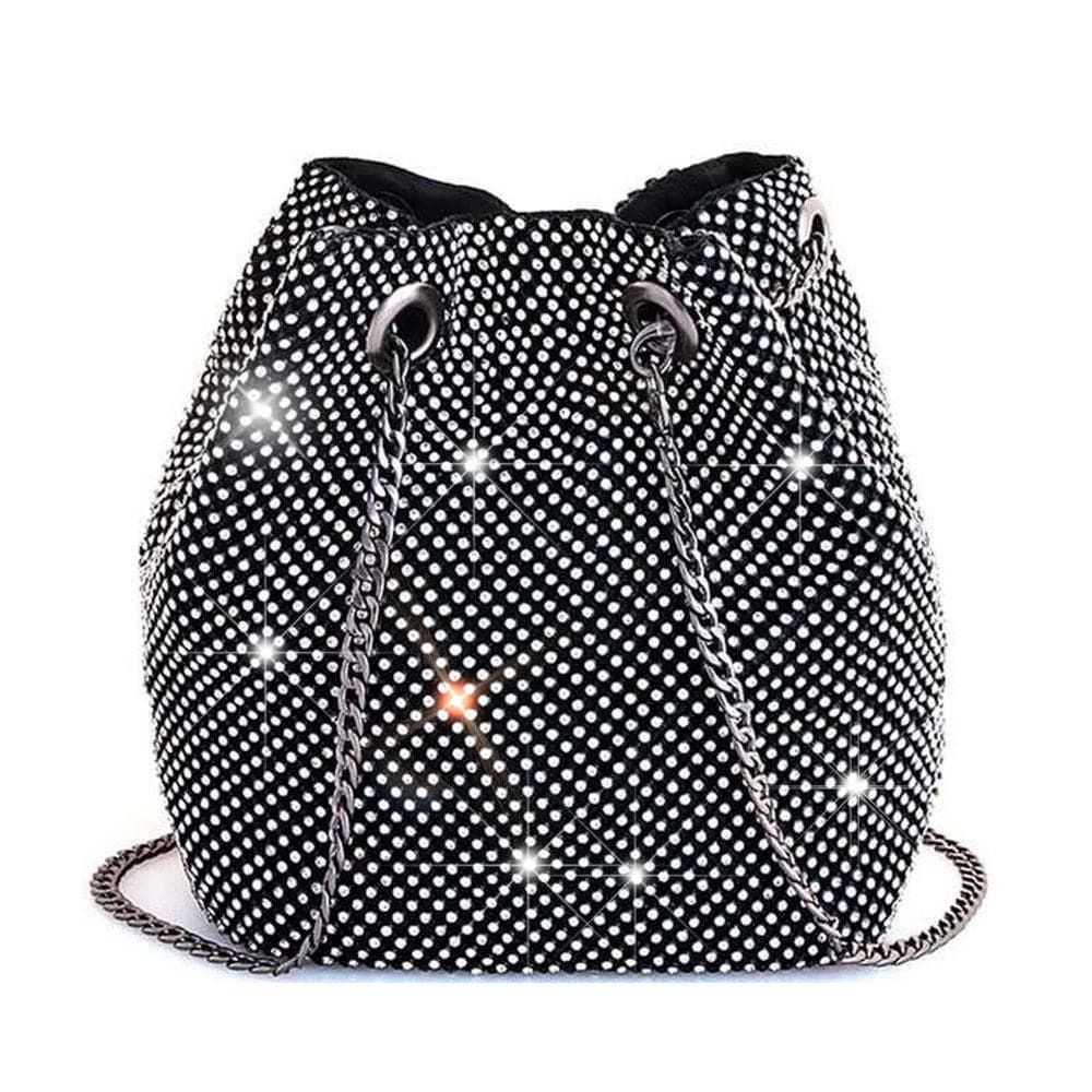 Mesh outlet bucket bag