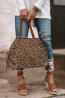 HD3262 Leopard Canvas Tote - MiMi Wholesale