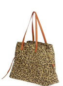 HD3262 Leopard Canvas Tote - MiMi Wholesale