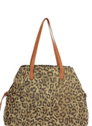 HD3262 Leopard Canvas Tote - MiMi Wholesale