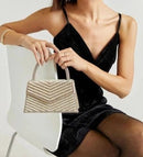 HD3878 Ellena Pearl Embellished Top Handle Satchel - MiMi Wholesale