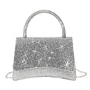 HD3897 Amilia Structure Sparkle Satchel - MiMi Wholesale