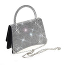 HD3897 Amilia Structure Sparkle Satchel - MiMi Wholesale