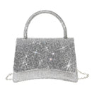 HD3897 Amilia Structure Sparkle Satchel - MiMi Wholesale