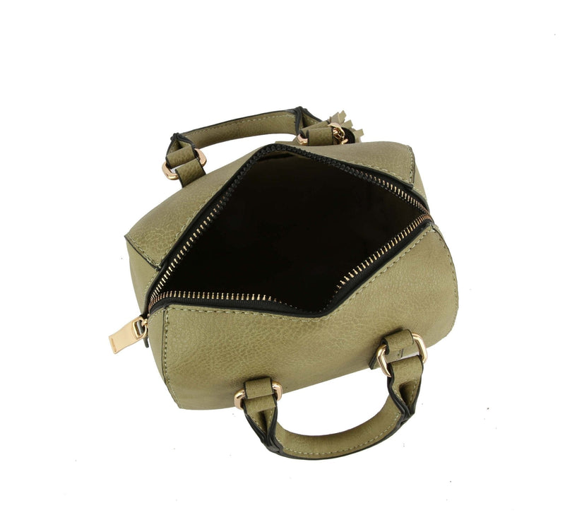 HG0146 Mini Satchel Crossbody Bag w/ Chain Strap - MiMi Wholesale