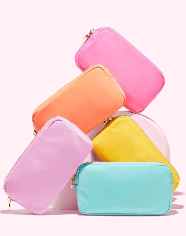 HM1013 Stacy Round Zippered Nylon Cosmetic/Travel Pouch - MiMi Wholesale