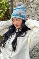 HTC0041 Luna Space Dye Pom Beanie - MiMi Wholesale