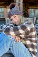 HTC0044 Sofia All Over Sequin Pom Beanie - MiMi Wholesale