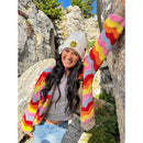 HTE0100 Layla Rhinestone Smiley Beanie - MiMi Wholesale