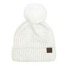 HTS0006 Grace Sequin Pom Beanie - MiMi Wholesale