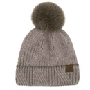 HTS0006 Grace Sequin Pom Beanie - MiMi Wholesale